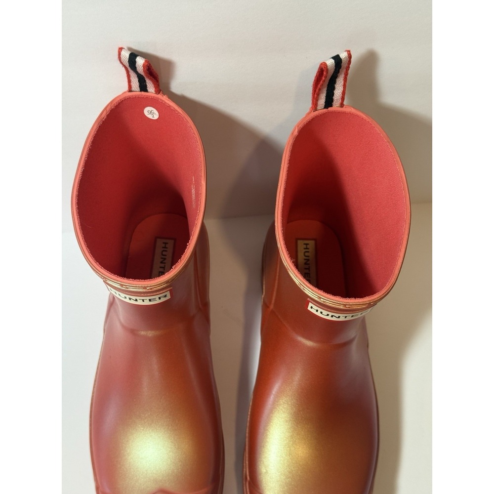 Hunter Original Play Short Nebula Rain Boots US 9 Women Shimmer Pink WFS2020NEB - Picture 3 of 7